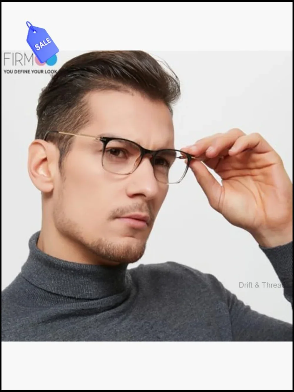 Blue Light Blocking Square Frame Glasses for Men Women Reading 0.0-3.0 TR90